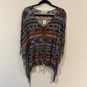 Vintage Havana Lightweight Poncho Shirt